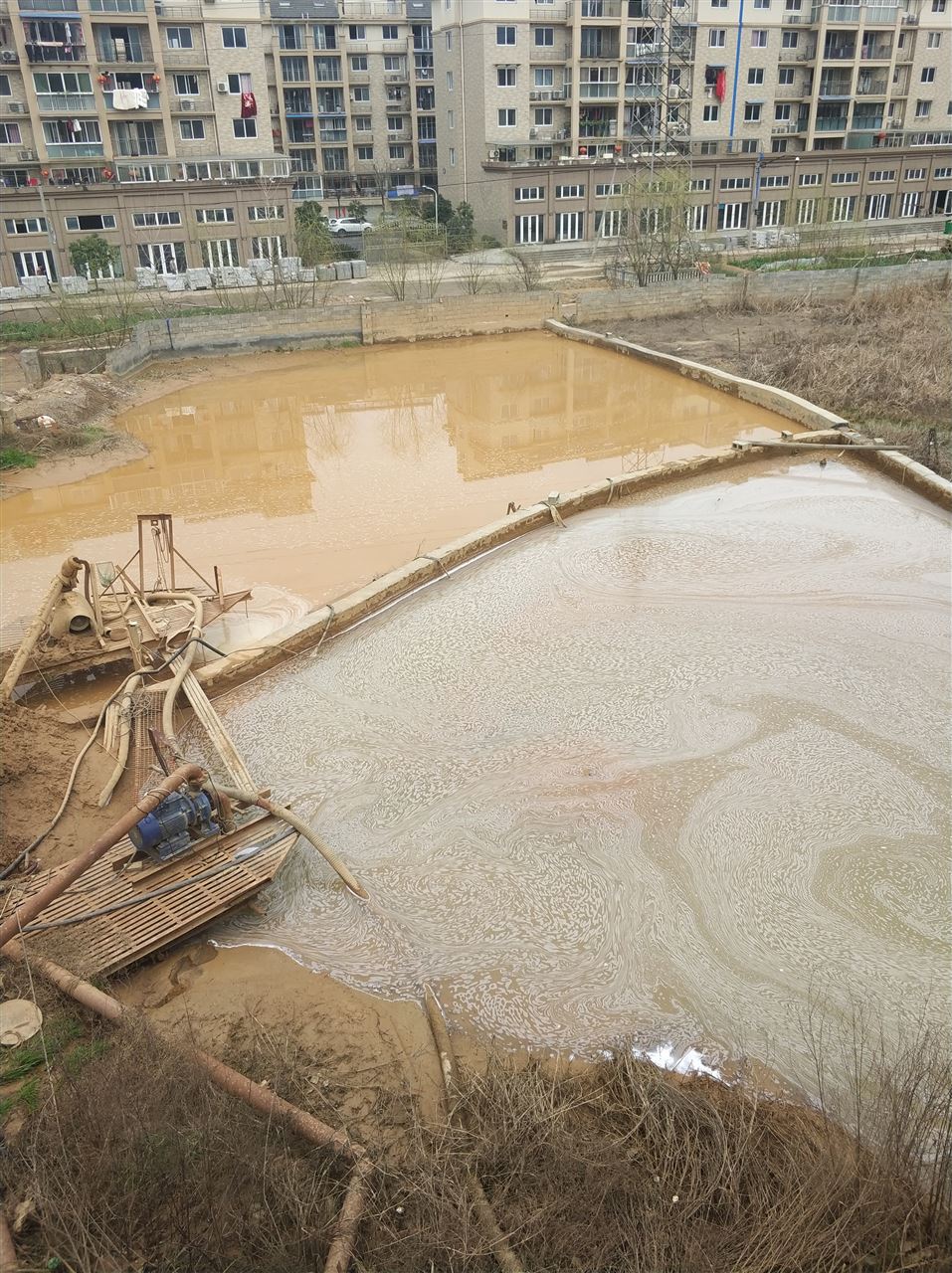 园林办事处沉淀池淤泥清理-厂区废水池淤泥清淤